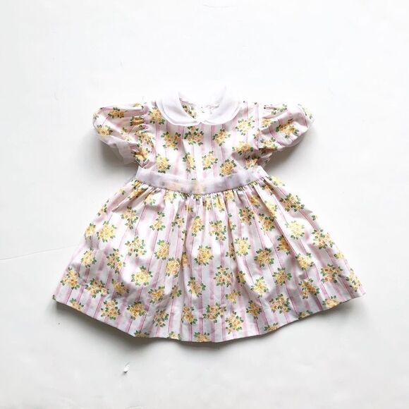 Vintage Jo Joes floral organza party dress 18m - Picture 1 of 5